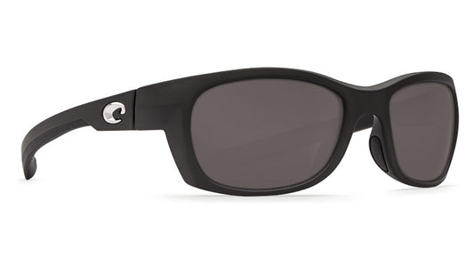 COSTA TREVALLY MATTE BLACK GUNMETAL GRAY 580P POLARIZED SUNGLASSES Sunglasses