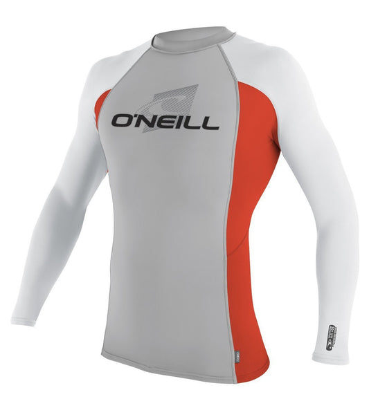 ONEILL SKINS L/S CREW NEON RED LYCRA Rashguard Sun Protection