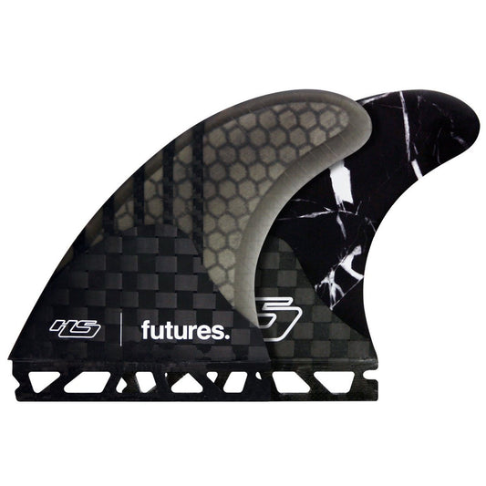 Futures HS1 Generation Series Black Marble Large Thruster Surfboard Fins 2487456 Fins