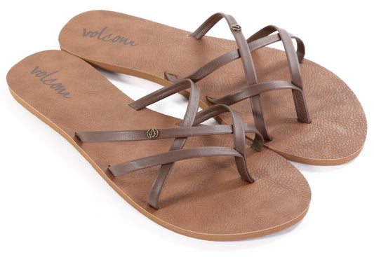 Volcom New School Brown Womens Sandal W0811550BRN Womens Footwear