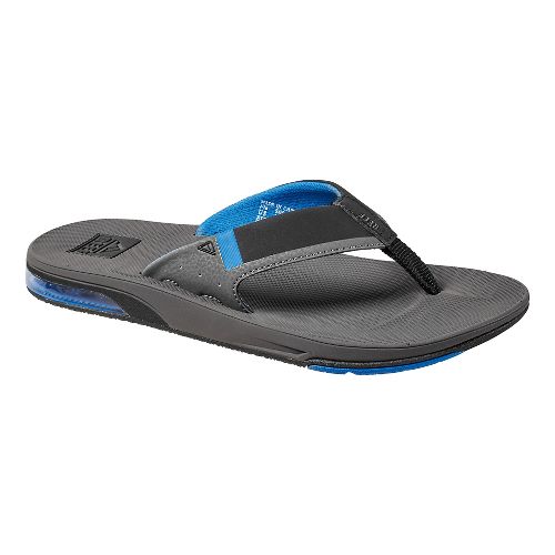 Reef Fanning Low Men's Sandals with bottle opener - Black - Black Tan - Grey blue Mens Footwear Grey/ Blue