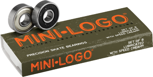 Mini Logo Skate Bearings set of 8 bearings