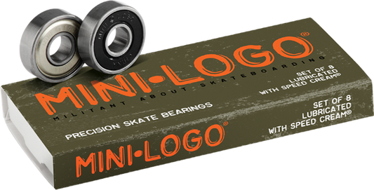 Mini Logo Skate Bearings set of 8 bearings