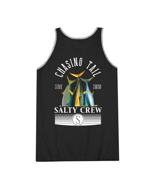 Salty Crew Men's Tails Up Black Heather Tank Top Mens Tank