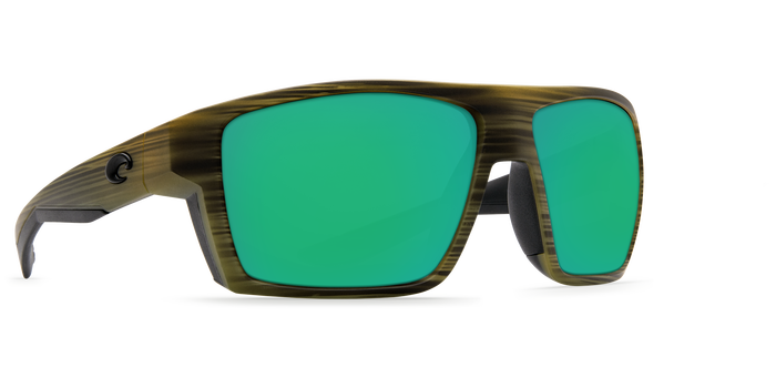 Costa Bloke Matte Verde Teak Matte Black Green Mirror 580P Sunglasses Sunglasses