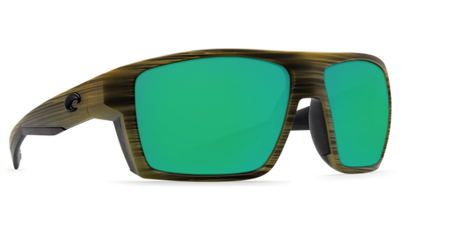 Costa Bloke Matte Verde Teak Matte Black Green Mirror 580P Sunglasses Sunglasses