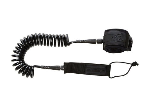 Creatures Of Leisure Sup 10 Coiled Knee Sup Leash - Black SUP Leash BLACK