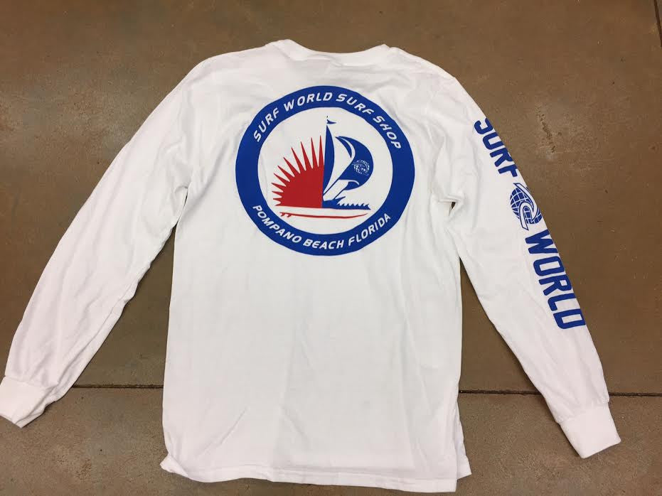 Surf world Sail Boat Long Sleeve Tee Mens Longsleeve Tee