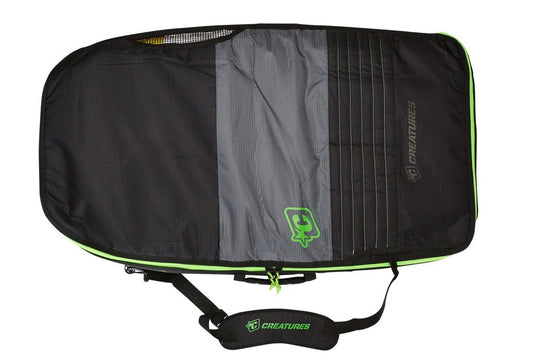Creatures Of Leisure Bodyboard Double Case 10mm Charcoal Lime Boogie Boards