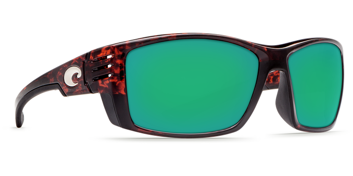Costa Cortez Tortoise Green Mirror 580P Polarized Sunglasses Sunglasses