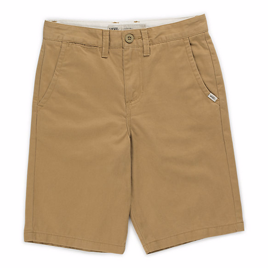 Vans Boy's Authentic Stretch Military Khaki Shorts Boys Shorts