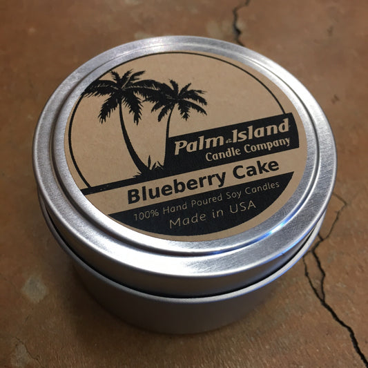 Palm Island Co. 6oz Tin Candle - Blueberry Cake Candle