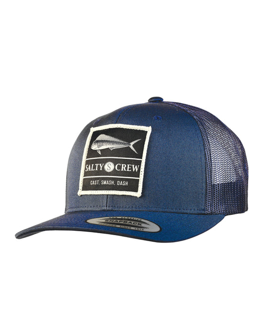 Salty Crew El Dorado Retro Navy Trucker Hat Mens Hat