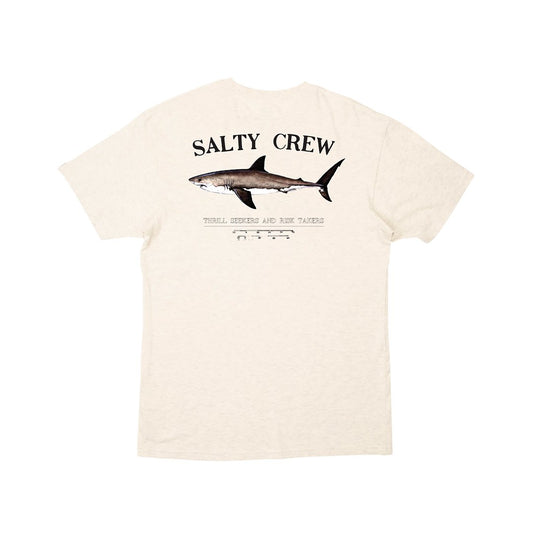 Salty Crew Bruce Premium SS Mens T Shirt - Oatmeal Mens T Shirt