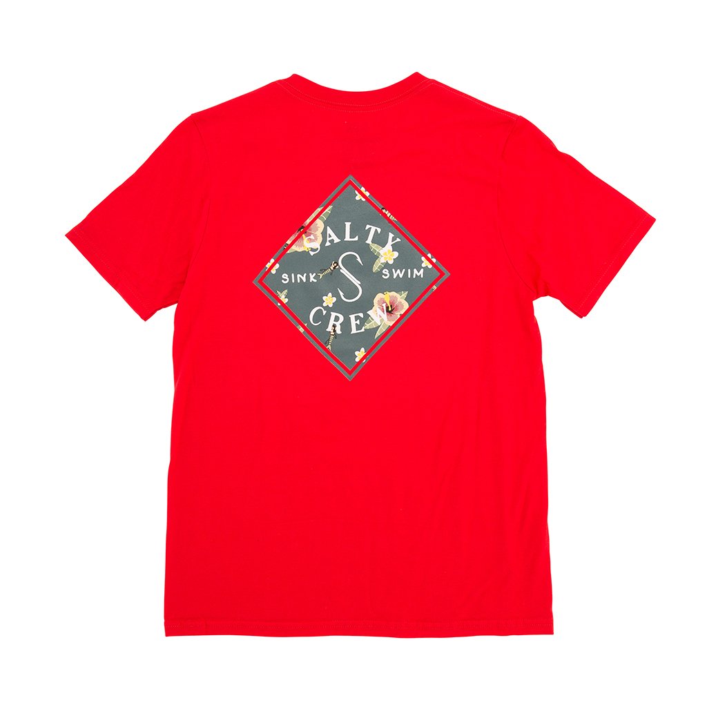 Salty Crew Island Time Boys Tee - Red Boys T Shirt