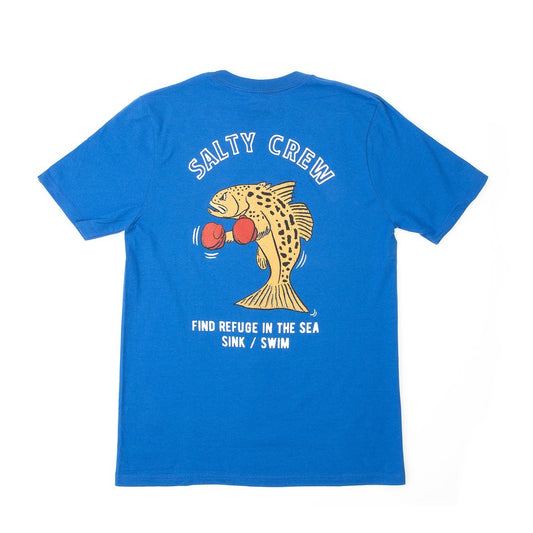 Salty Crew Knockout Boys Tee - Royal Boys T Shirt