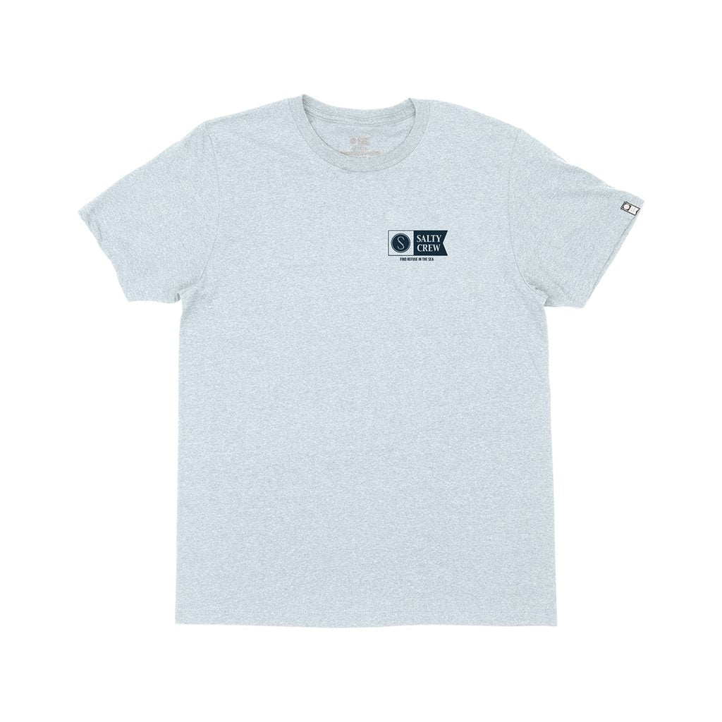 Salty Crew Alpha Standard SS Mens T Shirt - Light Blue Heather Mens T Shirt