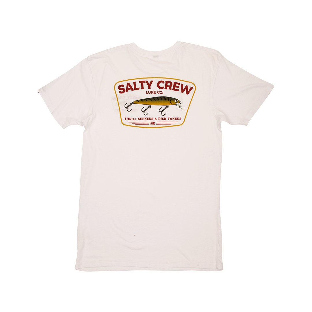 Salty Crew Hardbait S/S Premium Tee - White Mens T Shirt