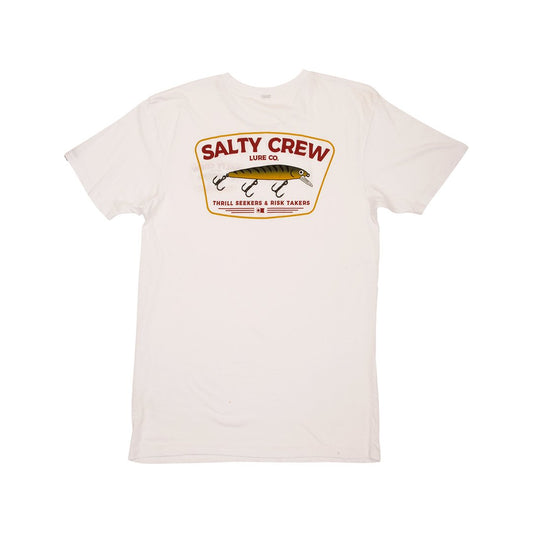 Salty Crew Hardbait S/S Premium Tee - White Mens T Shirt