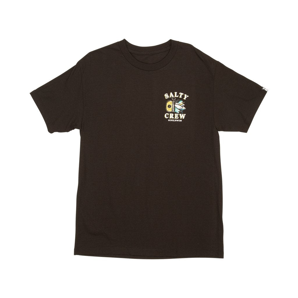 Salty Crew Overflow Men's Tee Shirt - Black Mens T Shirt