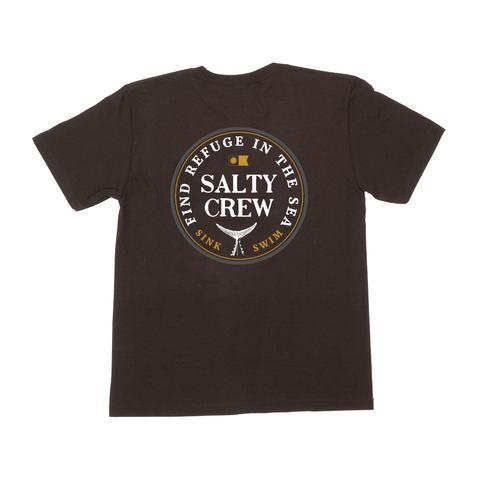 Salty Crew Fathom SS Tee - Black Mens T Shirt