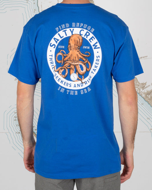 Salty Crew Deep Reach S/S Tee - Royal Blue Mens T Shirt