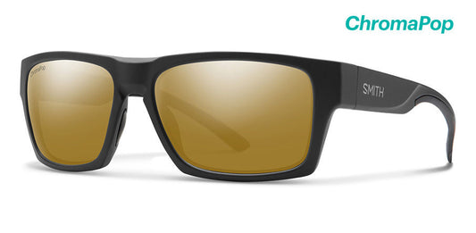 Smith Outlier 2 Matte Black ChromaPop Polarized Bronze Mirror Sunglasses Sunglasses
