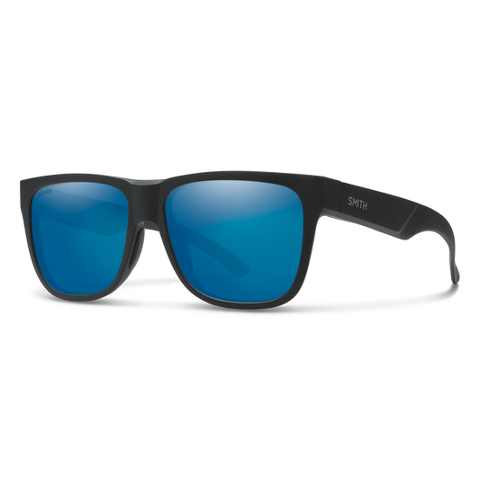 Smith Lowdown 2 Matte Black ChromaPop Polarized Blue Mirror Lens Sunglasses Sunglasses
