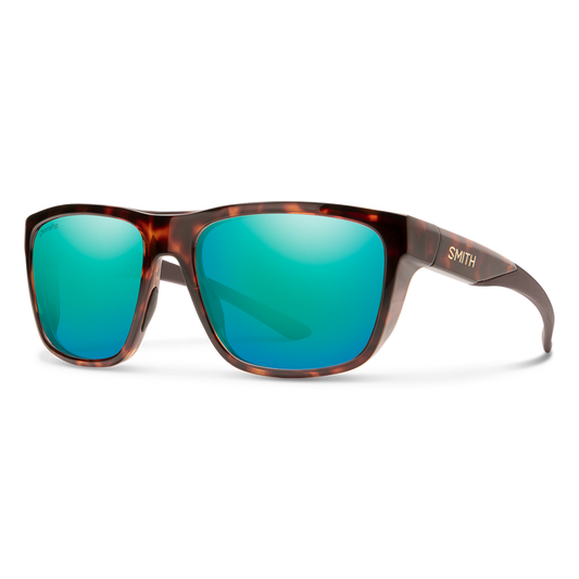Smith Barra Tortoise ChromaPop Polarized Opal Mirror Sunglasses Sunglasses