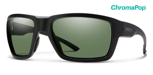 Smith Highwater Chroma Pop Polarized Grey Green Lens Sunglasses - Matte Black Sunglasses