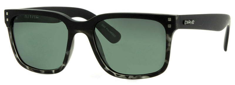 Carve Sunglasses Rivals Polarized - Black - Matte Tort Black Sunglasses Matte Black Gloss