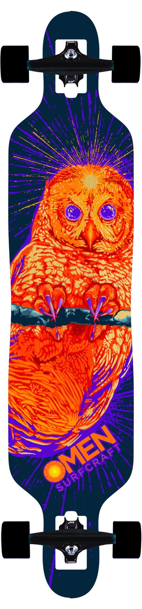 Omen Skateboards Owlet 41.5" Drop Through Longboard Skateboard Longboard Complete