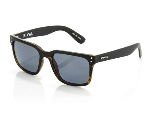 Carve Sunglasses Rivals Polarized - Black - Matte Tort Black Sunglasses Matter Tort Black