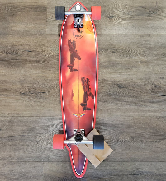 HOT BUTTERED X SLIDE BOMBER 39" COMPLETE SURFSKATE Longboard Skateboard