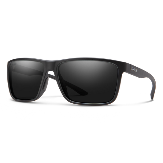 Smith Riptide Matte Black Polarized Glass ChromaPop Sunglasses Sunglasses