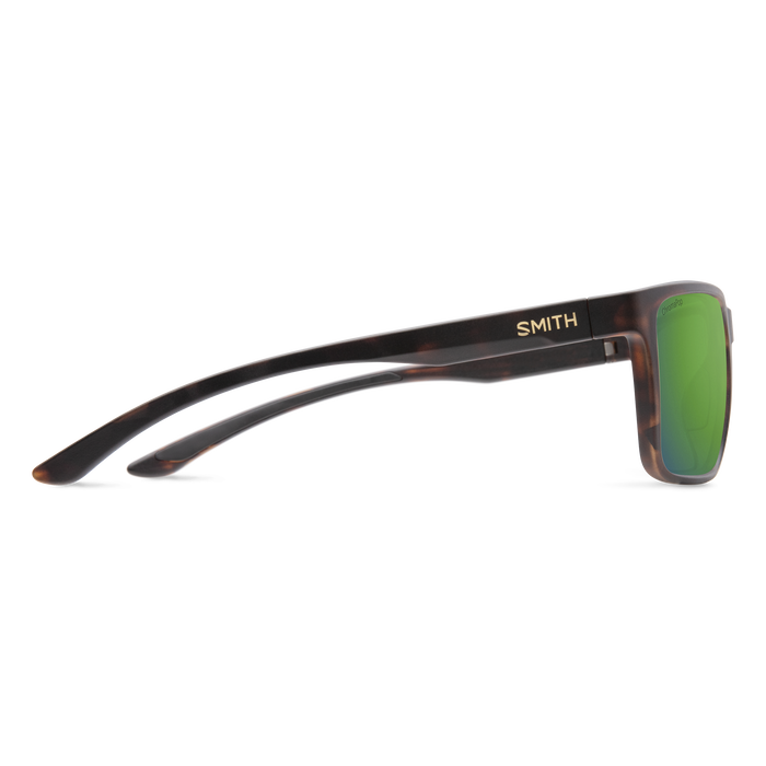 Smith Riptide Matte Tortoise Green Polarized ChromaPop Green Mirror Sunglasses Sunglasses