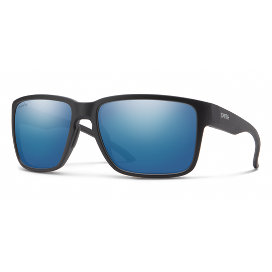 Smith Emerge Matte Black Blue Mirror Polarized ChromaPop Sunglasses Sunglasses