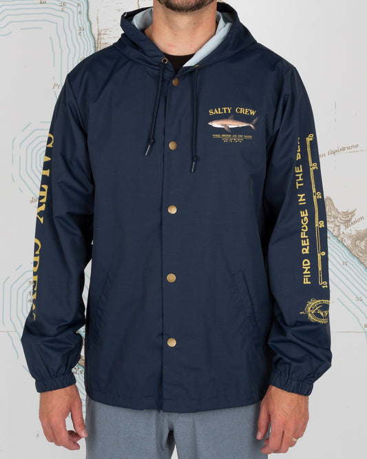 Salty Crew Bruce Snap Jacket - Navy Jacket