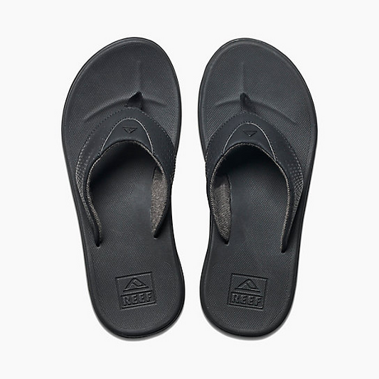 Reef Mens Rover Sandal - All Black Mens Footwear