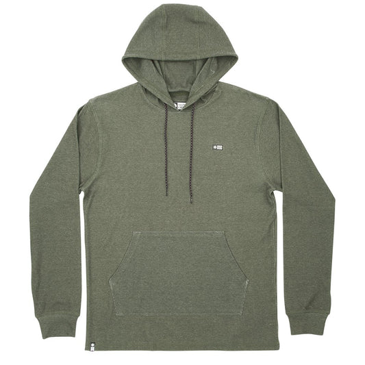 Salty Crew Dockman Thermal Pullover Hood - Asphalt mens hoodie