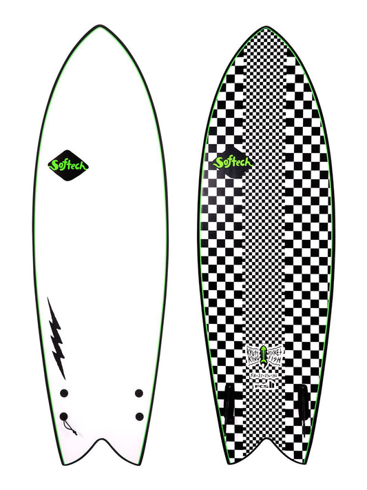 Softech Kyuss King Rocket Fish 5'8" - Checkered Twin Fin Softboard
