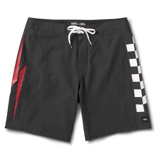 Vans Nathan Florence X Boardshorts - Black Checker Mens Boardshorts