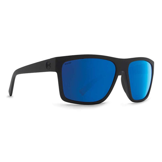 Vonzipper Dipstick Sunglasses Polarized- Black Satin Blue Flash Sunglasses
