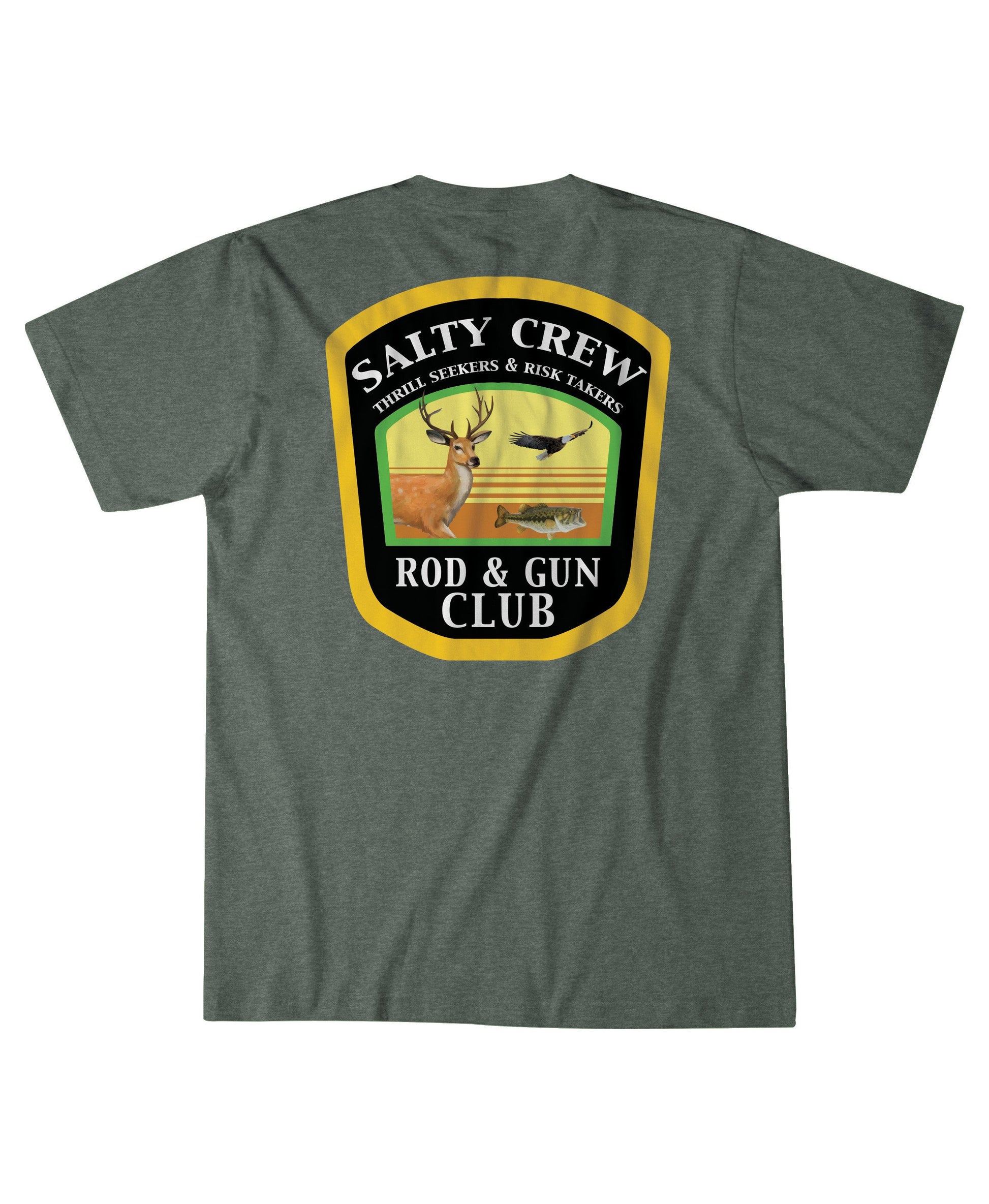 Salty Crew Men's Good Ole Boy Peppered Sage Tee Mens T Shirt