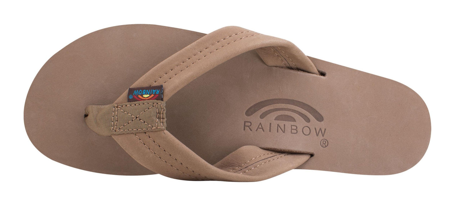 Rainbow Women's Dark Brown Premier Leather Single Layer Arch 301ALTS0DKBRL Womens Footwear