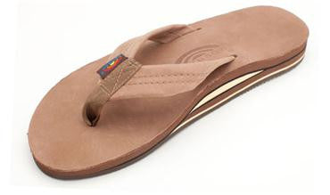 Rainbow Sandals Men's Dark Brown Premier Leather Double Layer Arch Sandal 302ALTS0DKBR Mens Footwear