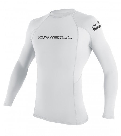 Oneill YOUTH BASIC SKINS Rashguard L/S CREW 3446 - White youth rashguard
