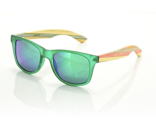 Carve Bronte Sunglasses Matte Green / Bamboo Sunglasses