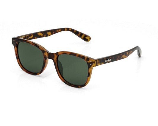Carve Homeland Polarized Sunglasses - Tort - Matte Black - Black - Honey Sunglasses Tort / green