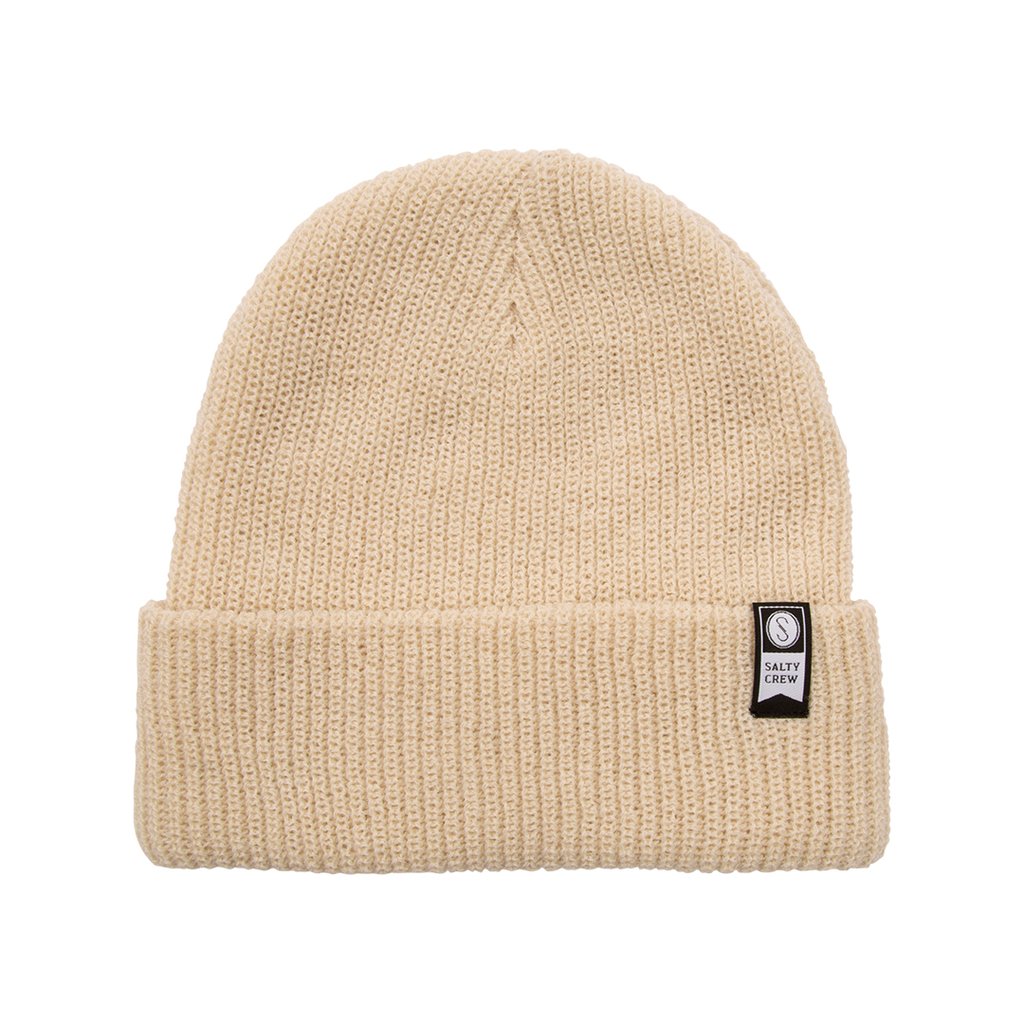 Salty Crew Alpha Beanie - Black / Ivory beanie Ivory